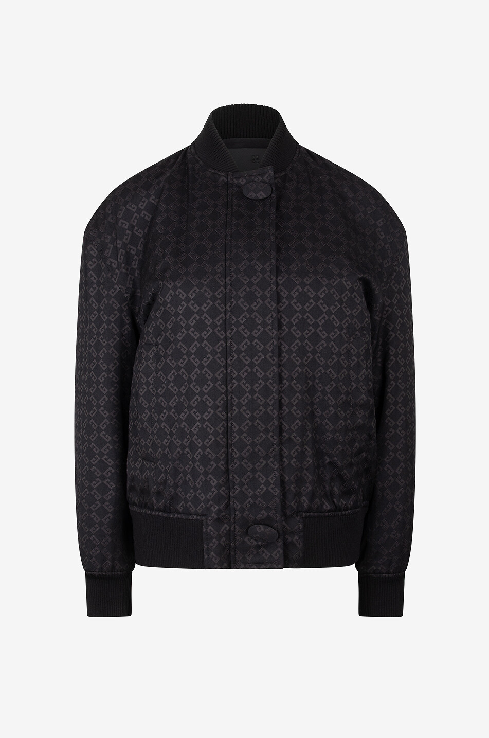 GIVENCHY Bomber oversize en jacquard monogramme 72 Femme NOIR 1