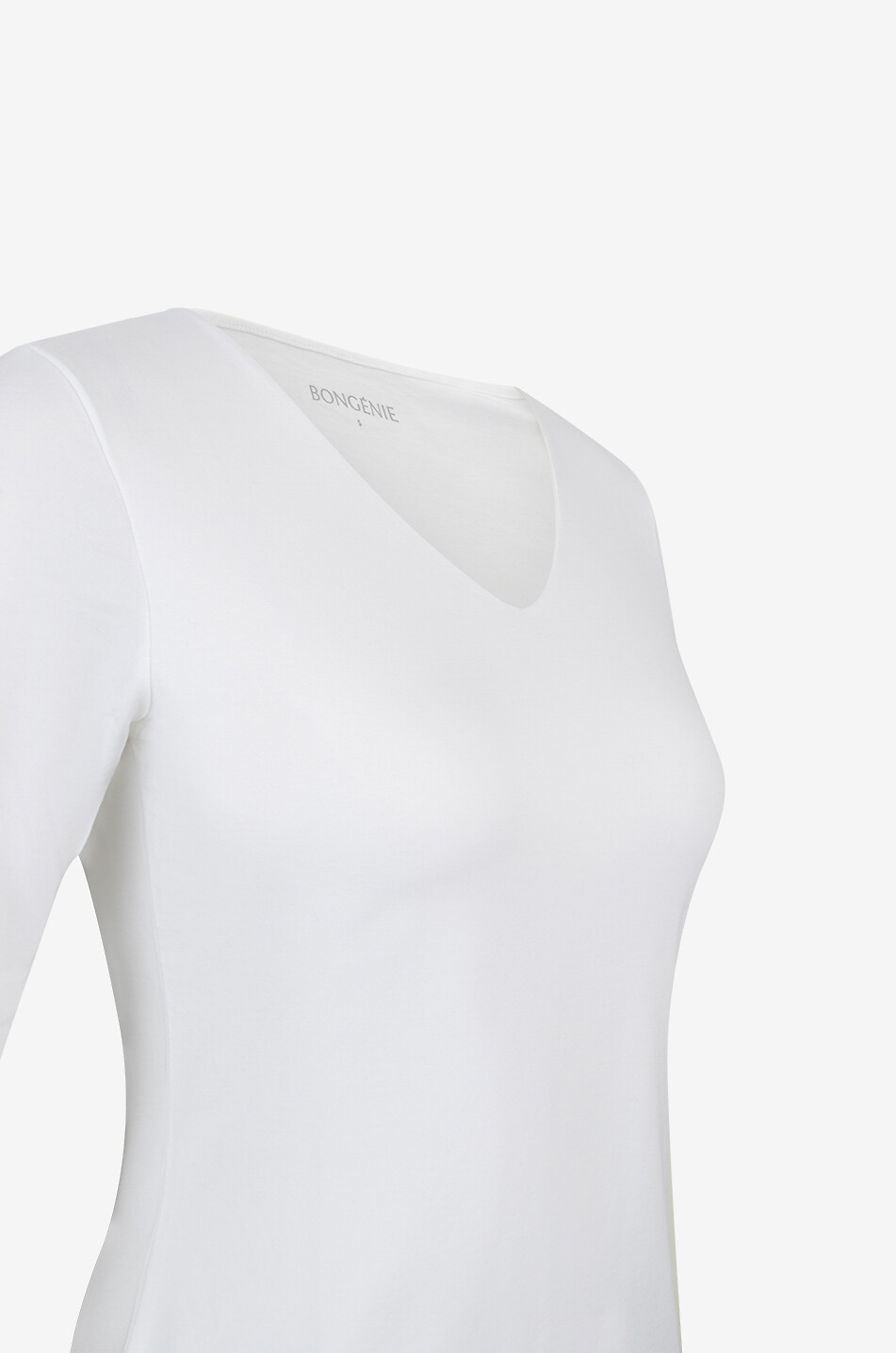 BONGENIE V-neck T-shirt Women WHITE 3