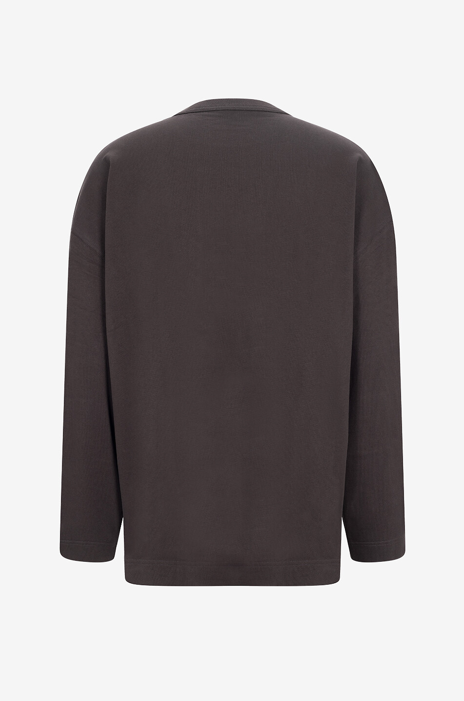 LEMAIRE T-shirt à manches longues et poche poitrine Homme MARRON 2