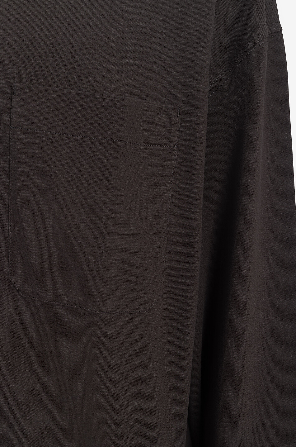 LEMAIRE T-shirt à manches longues et poche poitrine Homme MARRON 3