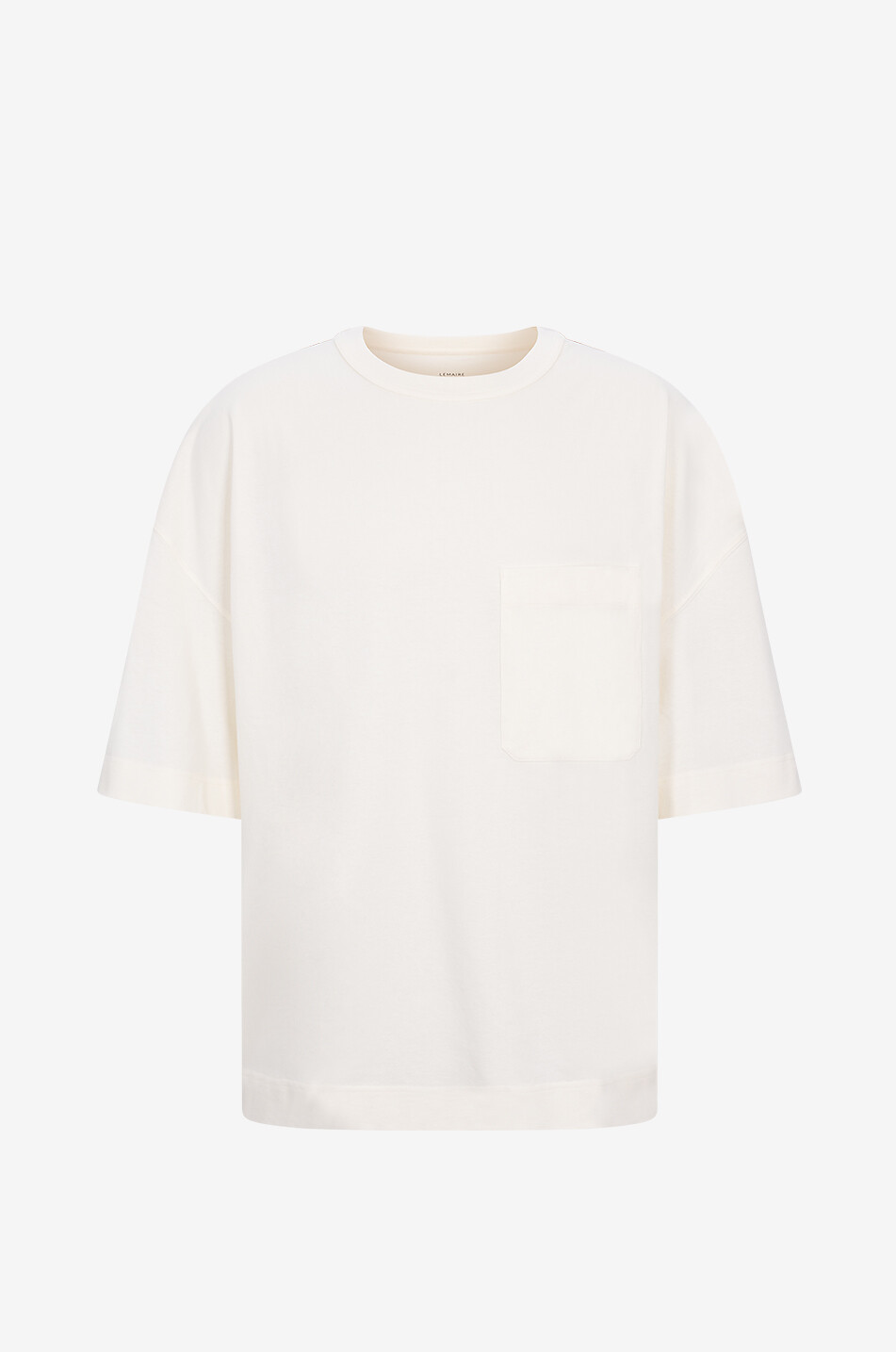 LEMAIRE Short-sleeved T-shirt with chest pocket Men WHITE 1