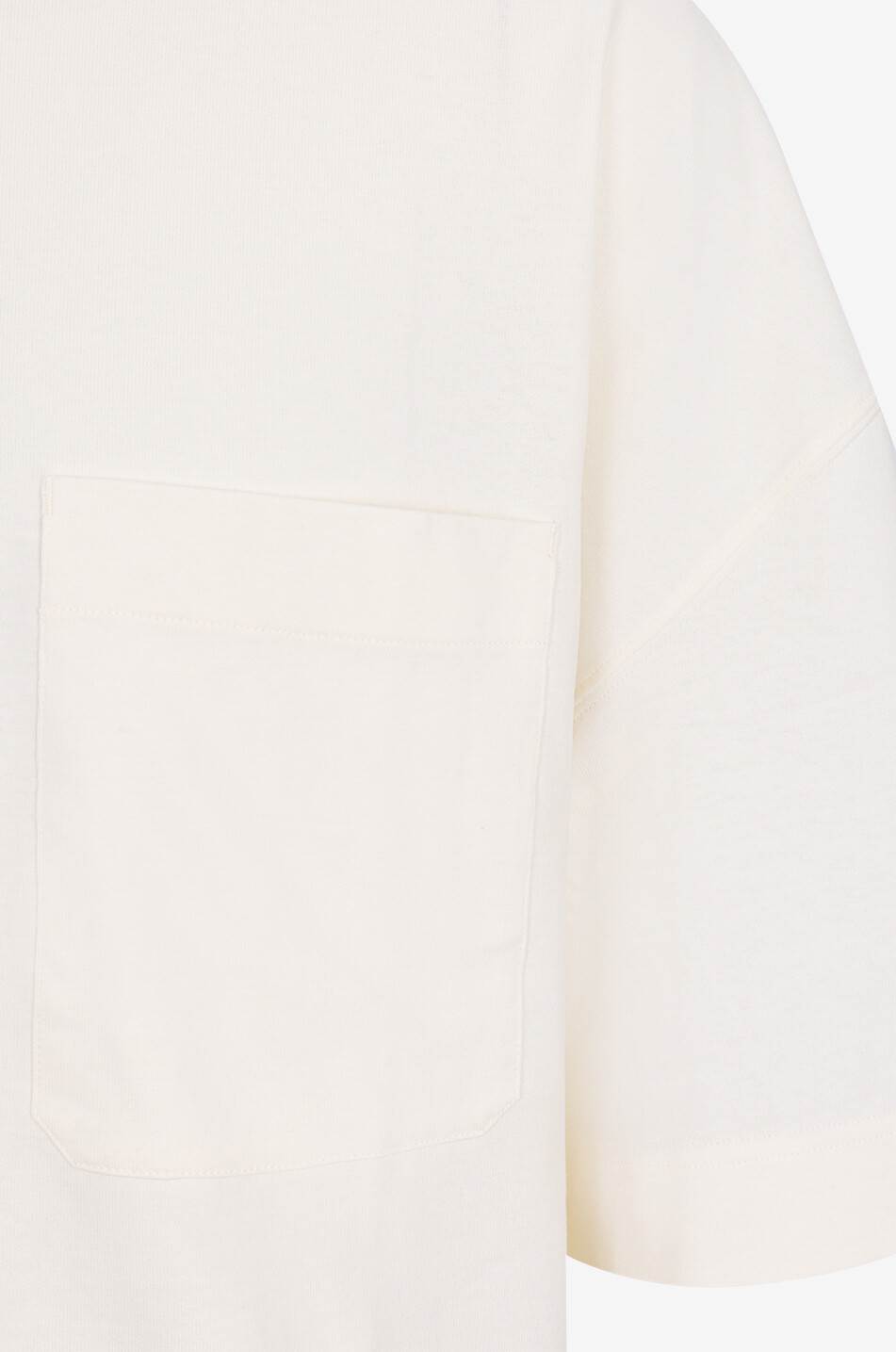 LEMAIRE Short-sleeved T-shirt with chest pocket Men WHITE 3