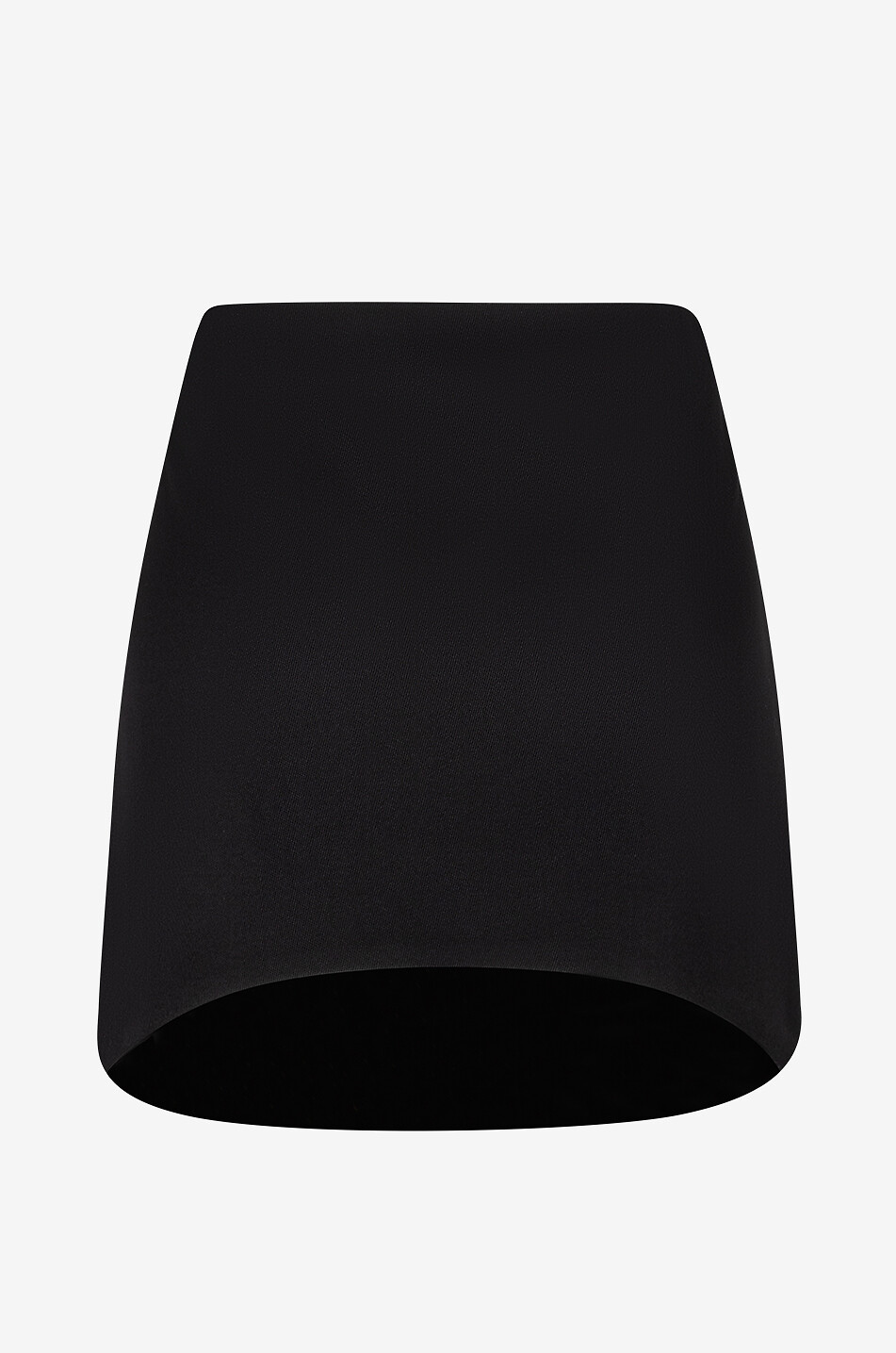 GIVENCHY Minijupe en laine à ourlet courbé Femme NOIR 2