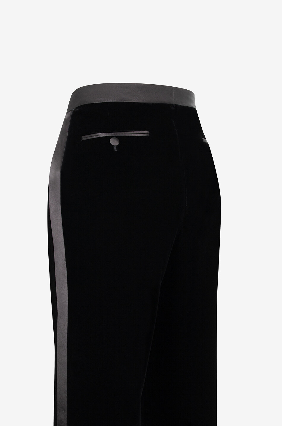 TOM FORD Bootcut velvet tuxedo trousers Women BLACK 3