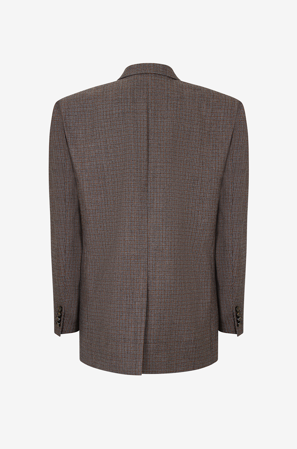 Blazer oversize pied-de-poule à boutonnage simple