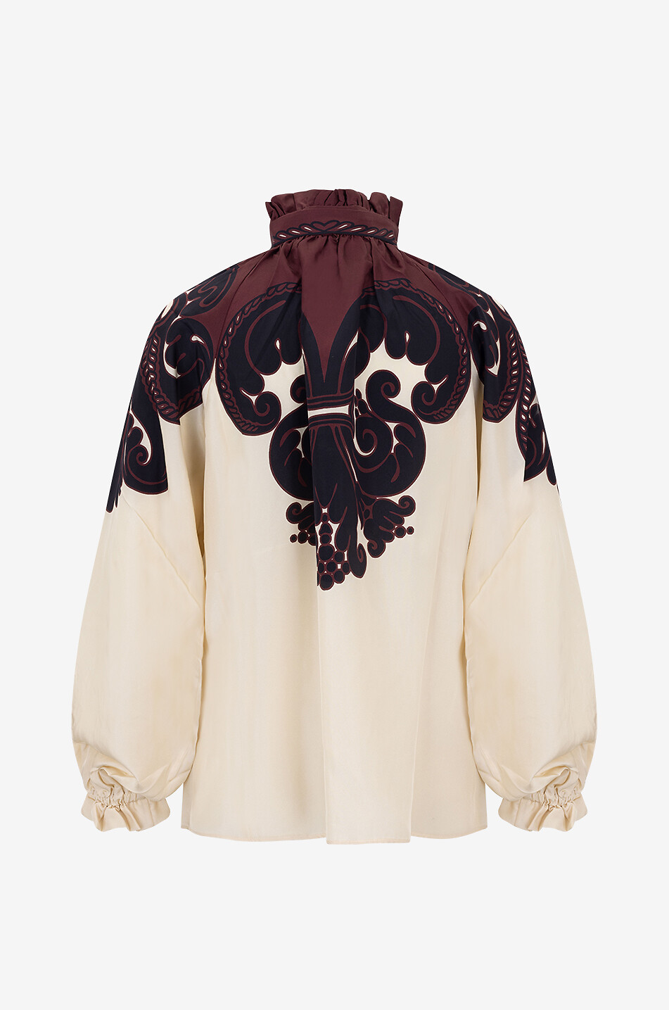 Cererer Corsini Placée silk blouse with puff sleeves