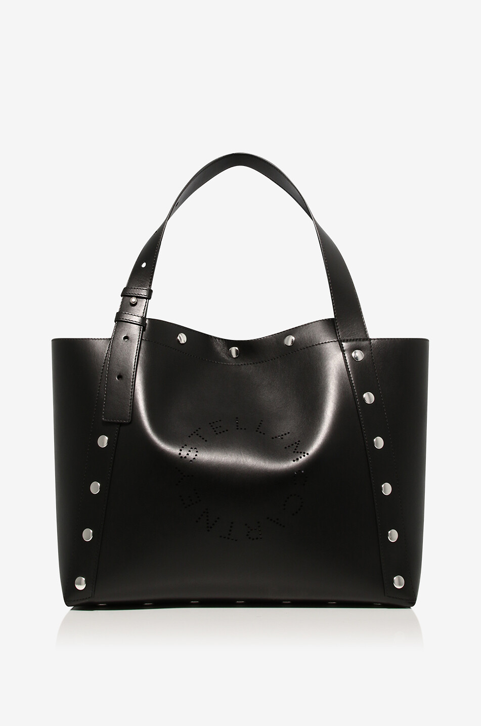 Stella Logo large studded vegan leather tote bag