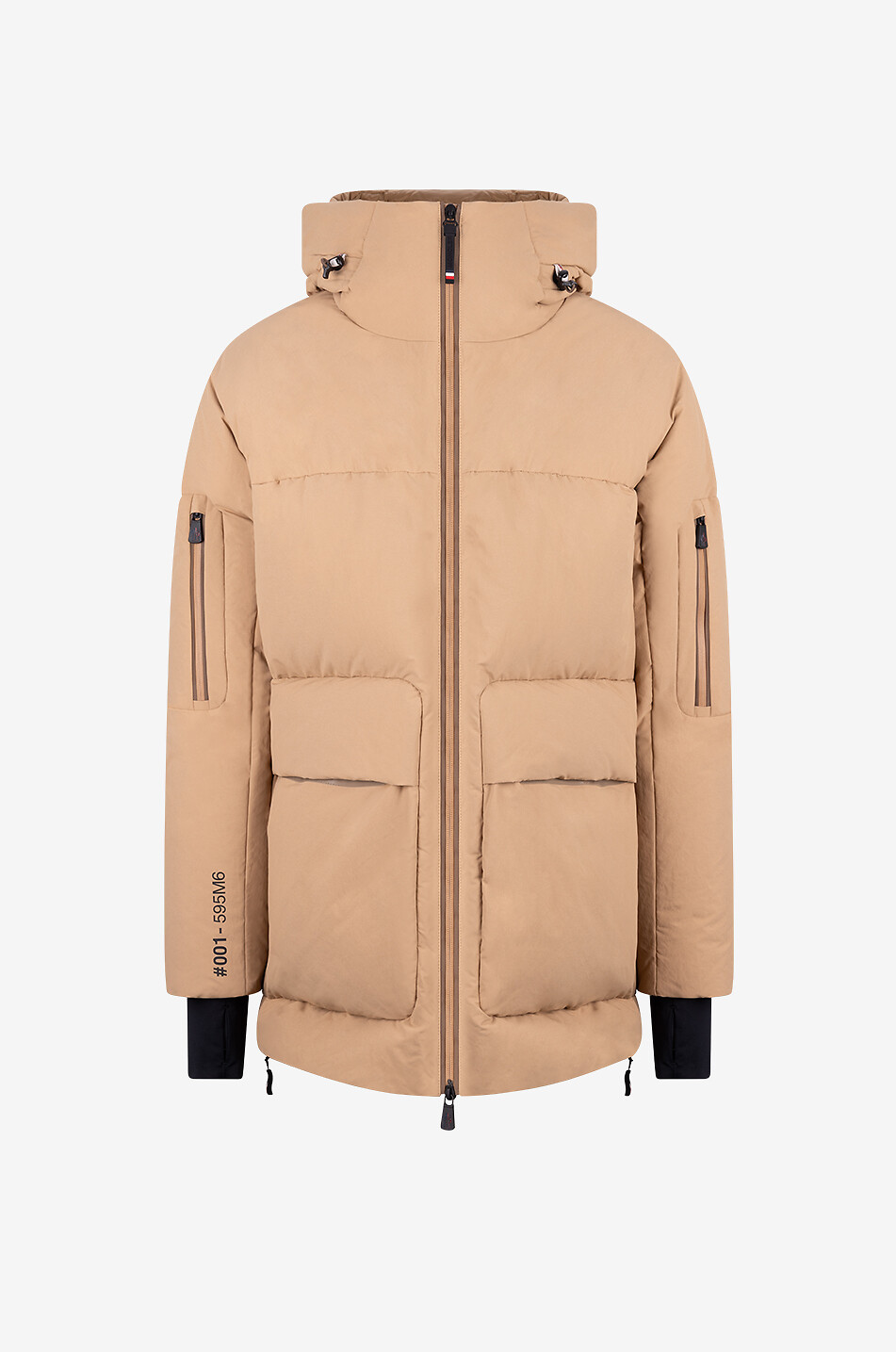 MONCLER GRENOBLE Doudoune longue à capuche Rauris Homme MARRON CLAIR 1