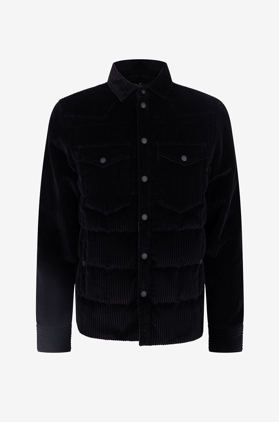 MONCLER GRENOBLE Gelt warm corduroy shirt jacket Men BLACK 2
