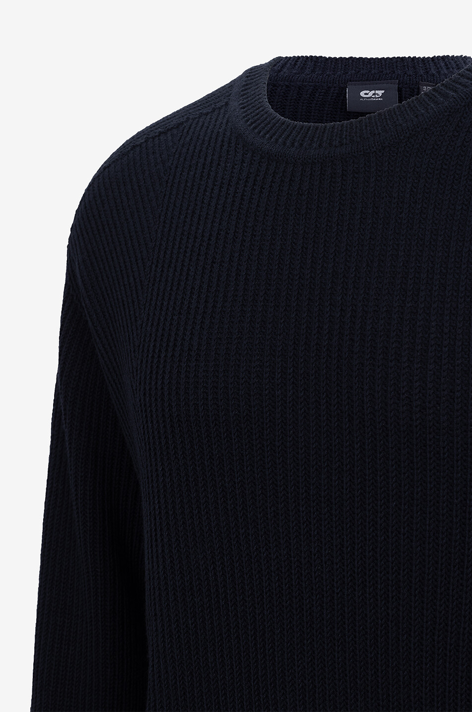 Gerippter Rundhals-Wollpullover Finta V1Y8.02