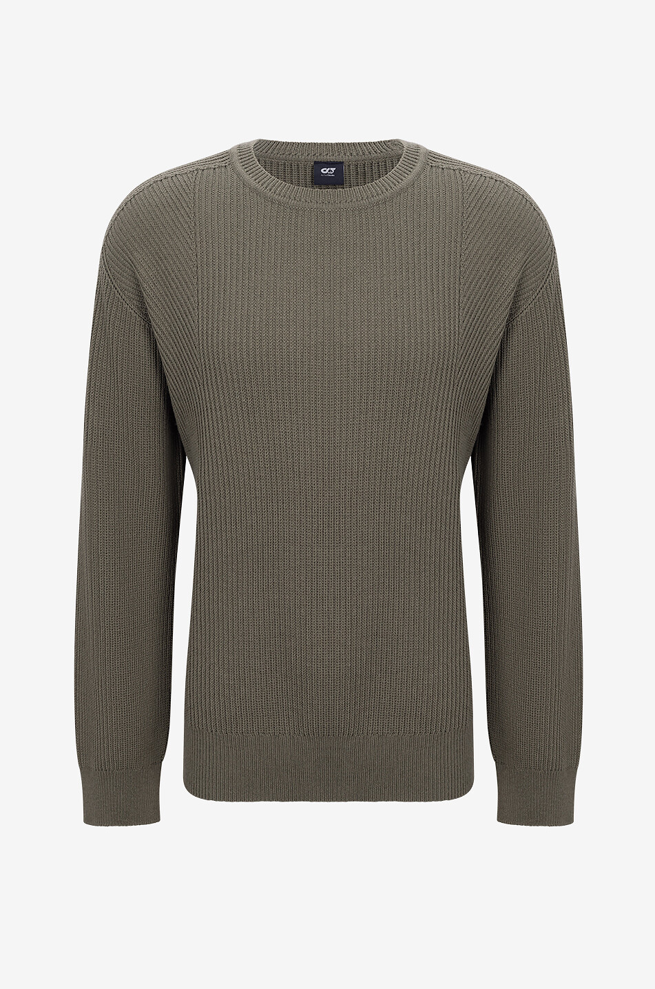 Gerippter Rundhals-Wollpullover Finta V1Y8.02