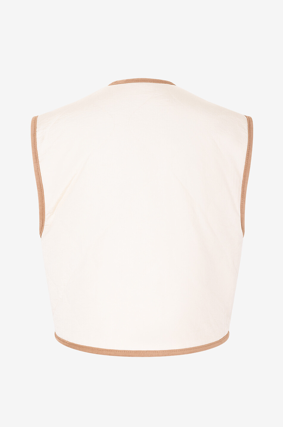 FORTE FORTE Gilet effet peau de mouton Femme Beige clair 4