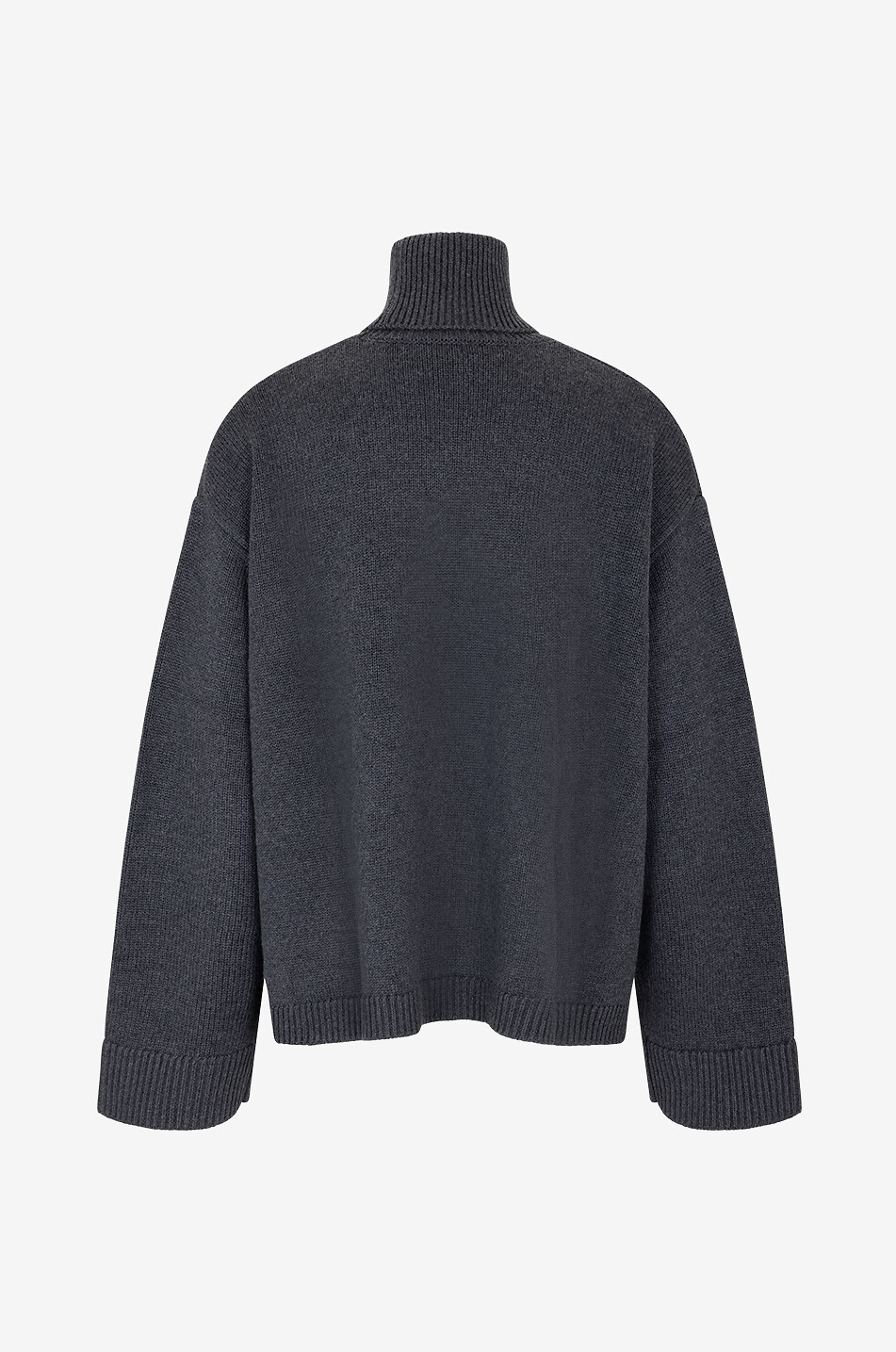THE FRANKIE SHOP Rhea wool and cotton high-neck jumper Women DARK GREY 1