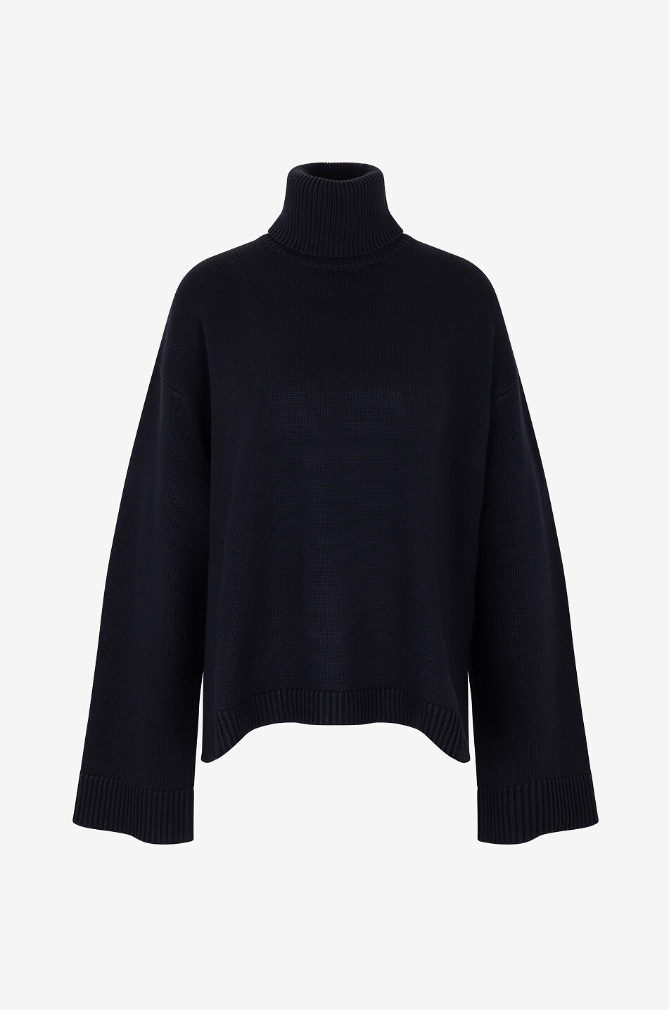 THE FRANKIE SHOP Pullover mit Stehkragen aus Wolle und Baumwolle Rhea Damen SCHWARZ 1
