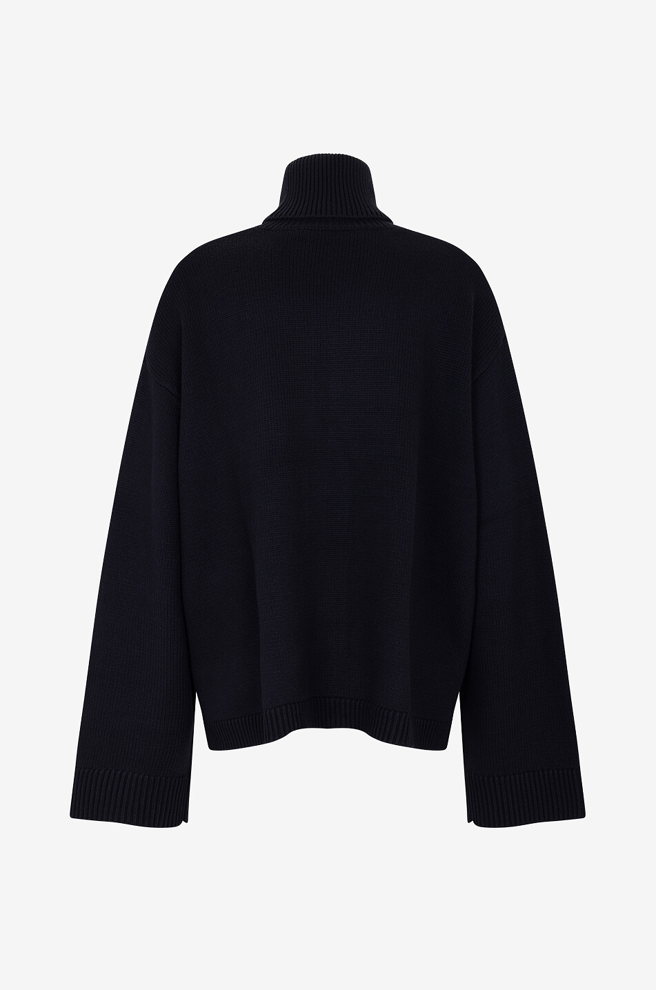 THE FRANKIE SHOP Pullover mit Stehkragen aus Wolle und Baumwolle Rhea Damen SCHWARZ 2