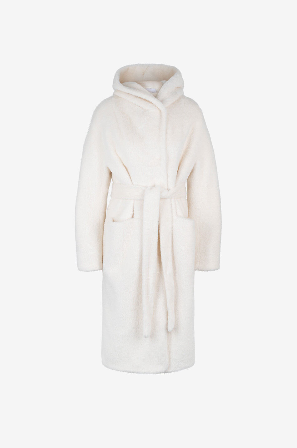 Manteau duveteux à capuche Luna