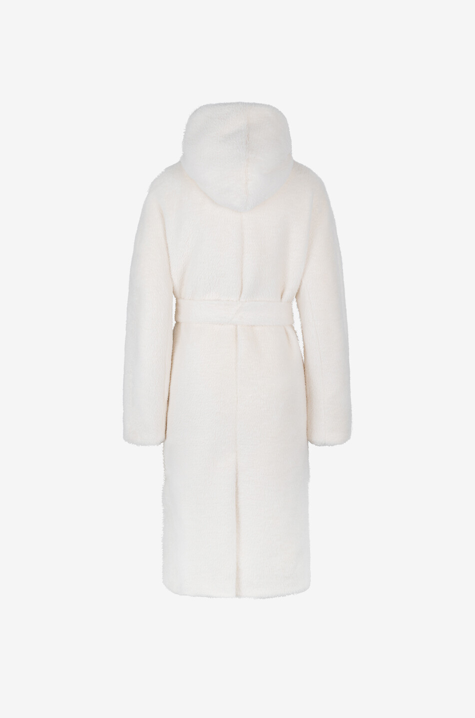 Manteau duveteux à capuche Luna