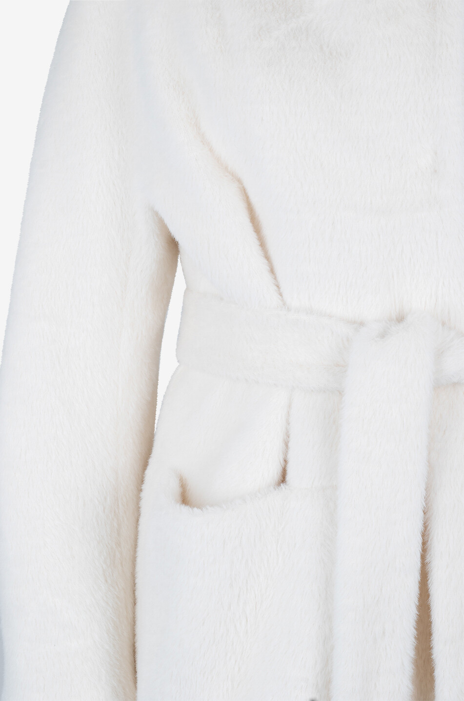 Manteau duveteux à capuche Luna