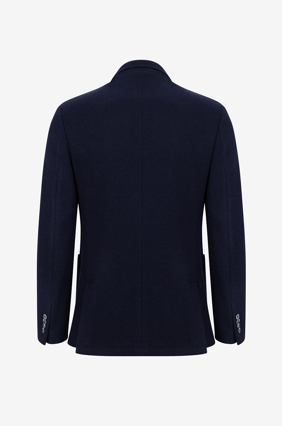 FEDELI Cashmere fitted single-breasted blazer Men DARK BLUE 2
