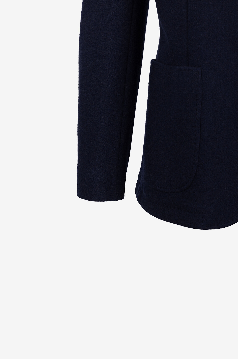 FEDELI Cashmere fitted single-breasted blazer Men DARK BLUE 3