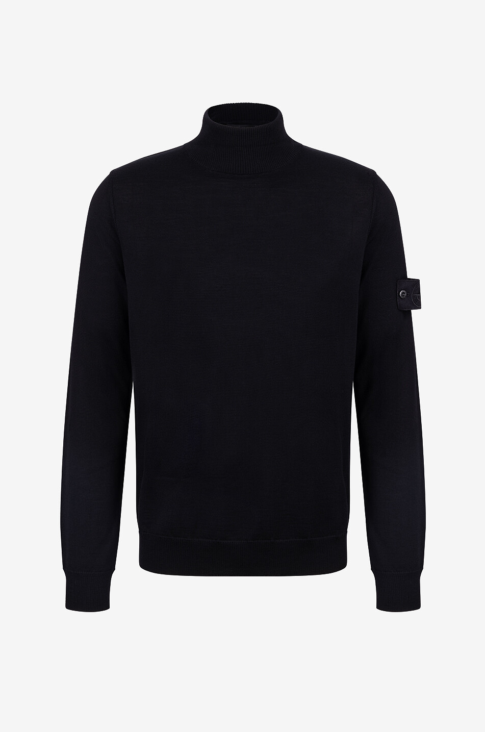 STONE ISLAND 565FC Ghost fine-gauge wool turtleneck jumper Men BLACK 2