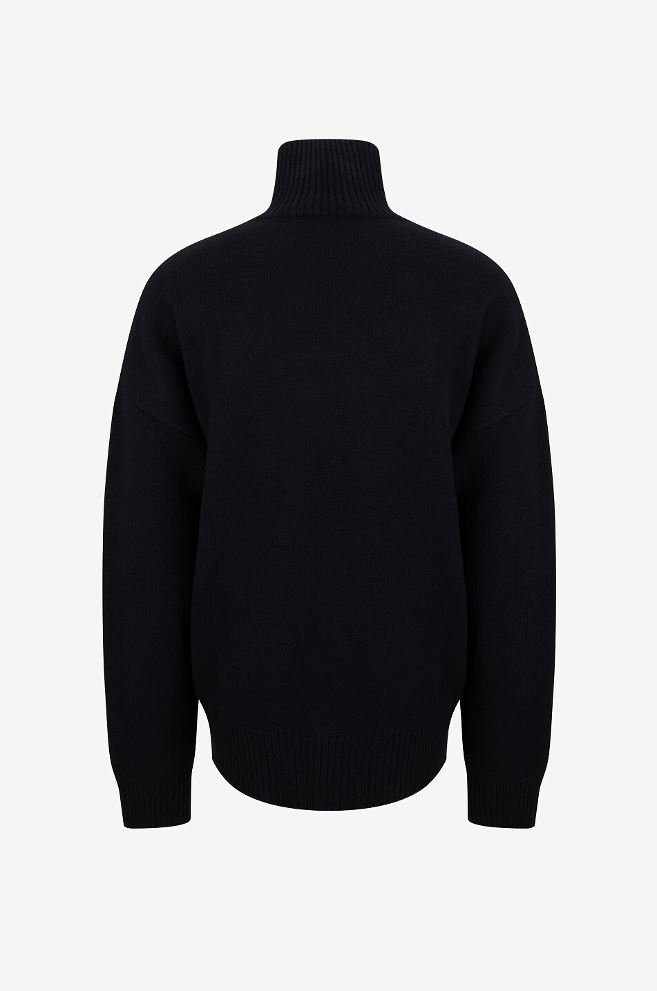 AMI Pullover mit Stehkragen aus Schurwolle Ami de Coeur Herren SCHWARZ 4