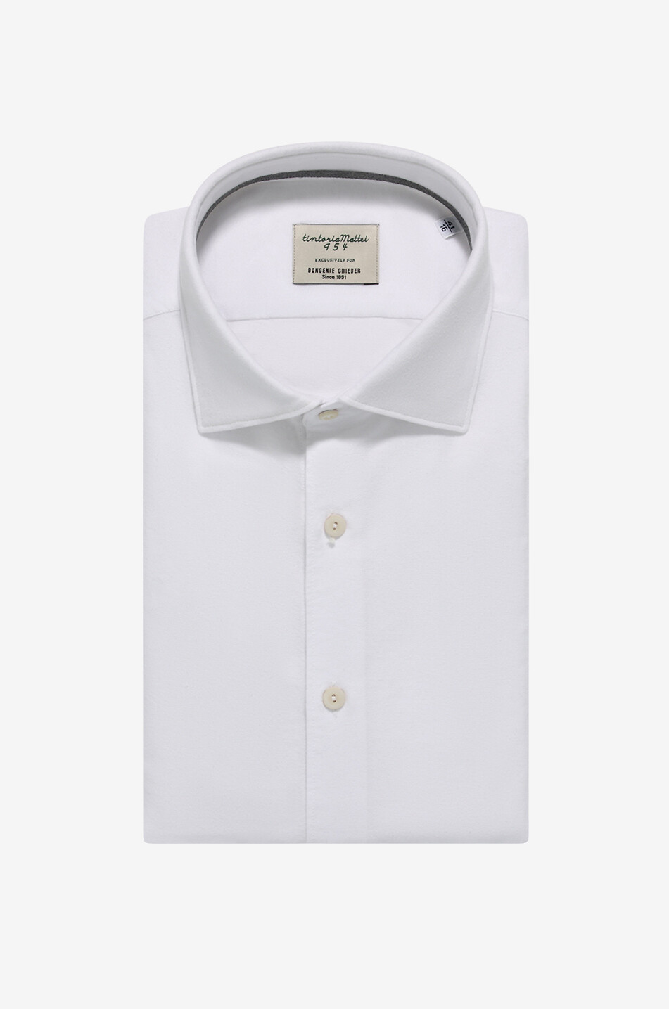 Schmales Gestreiftes Langarm-Hemd aus Flanell