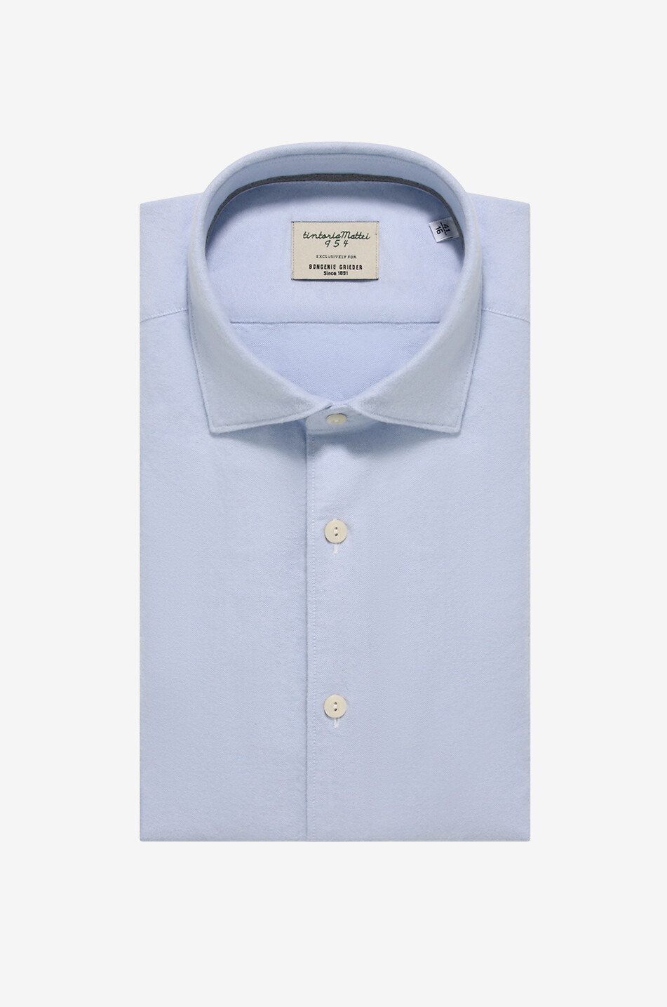 Chemise slim rayée en flanelle à manches longues