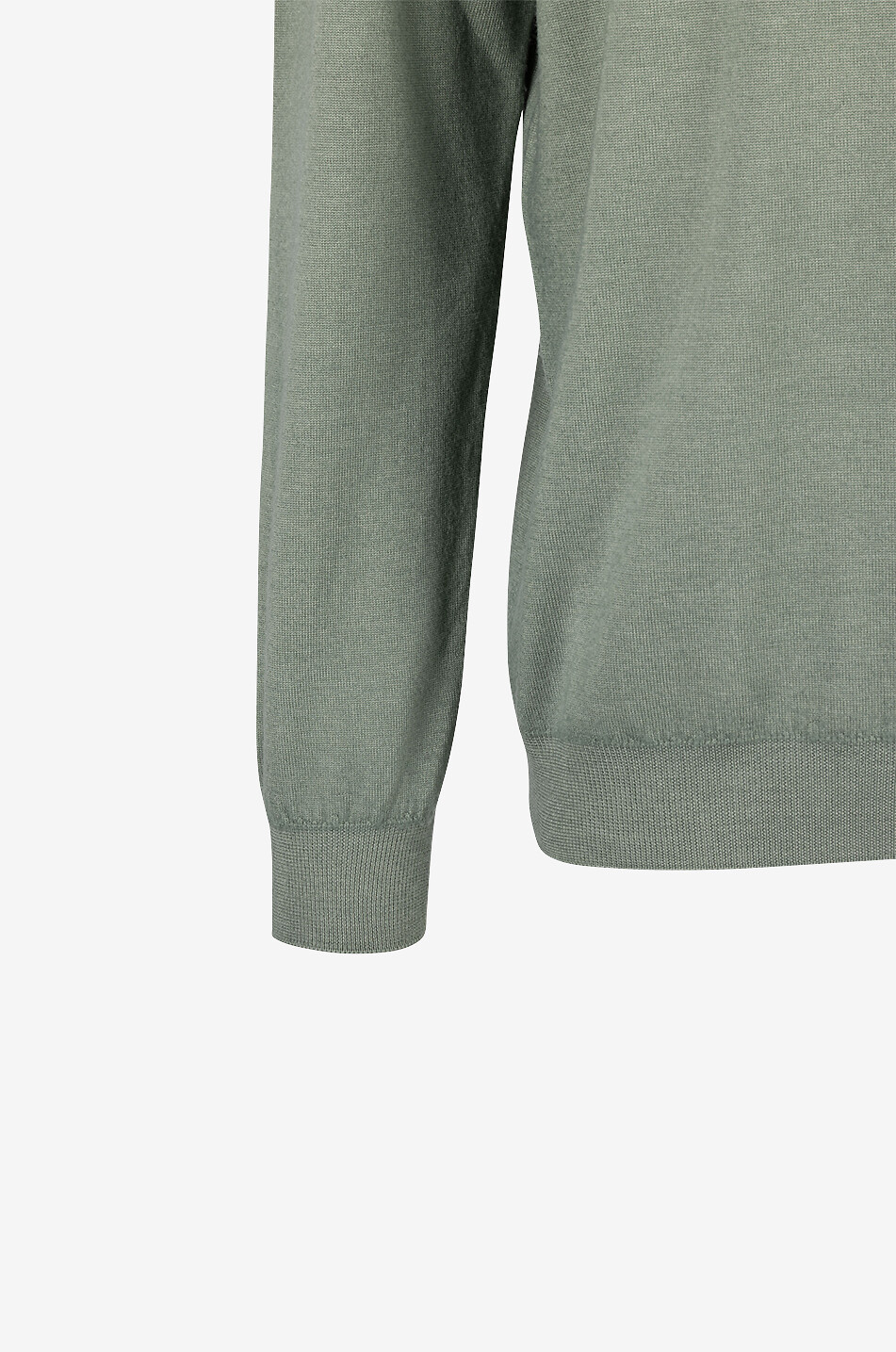 MAURIZIO BALDASSARI Pull à col montant en laine vierge Homme VERT MOYEN 3