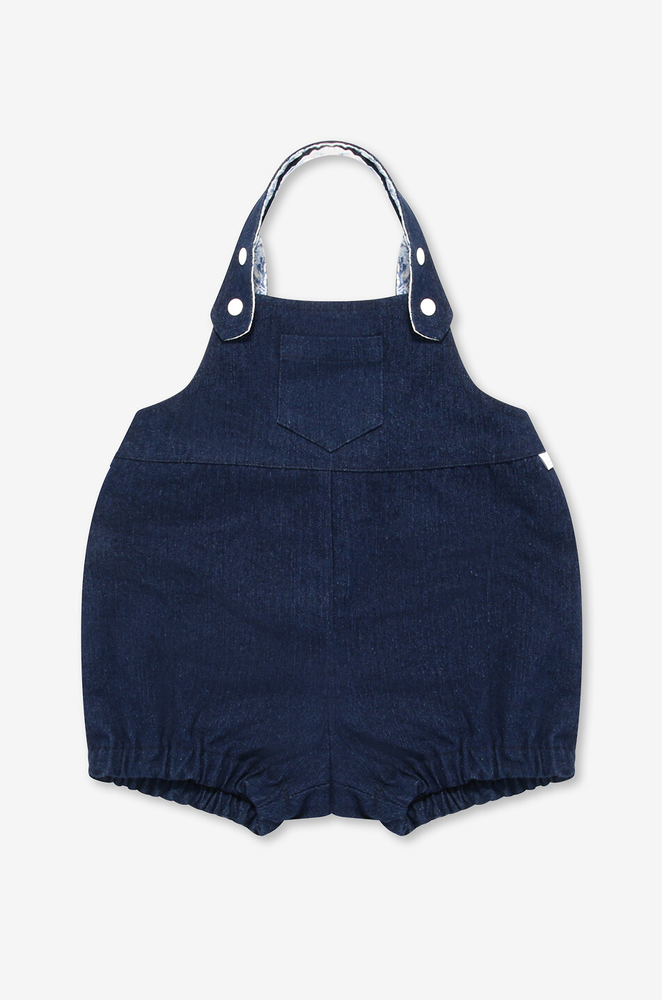 Salopette courte en denim bébé