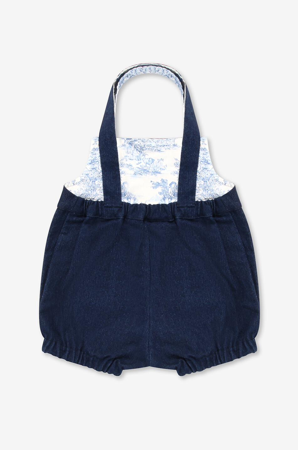 LES SONGES DE CELESTE Kurze Baby-Latzhose aus Denim Baby DUNKELBLAU 2