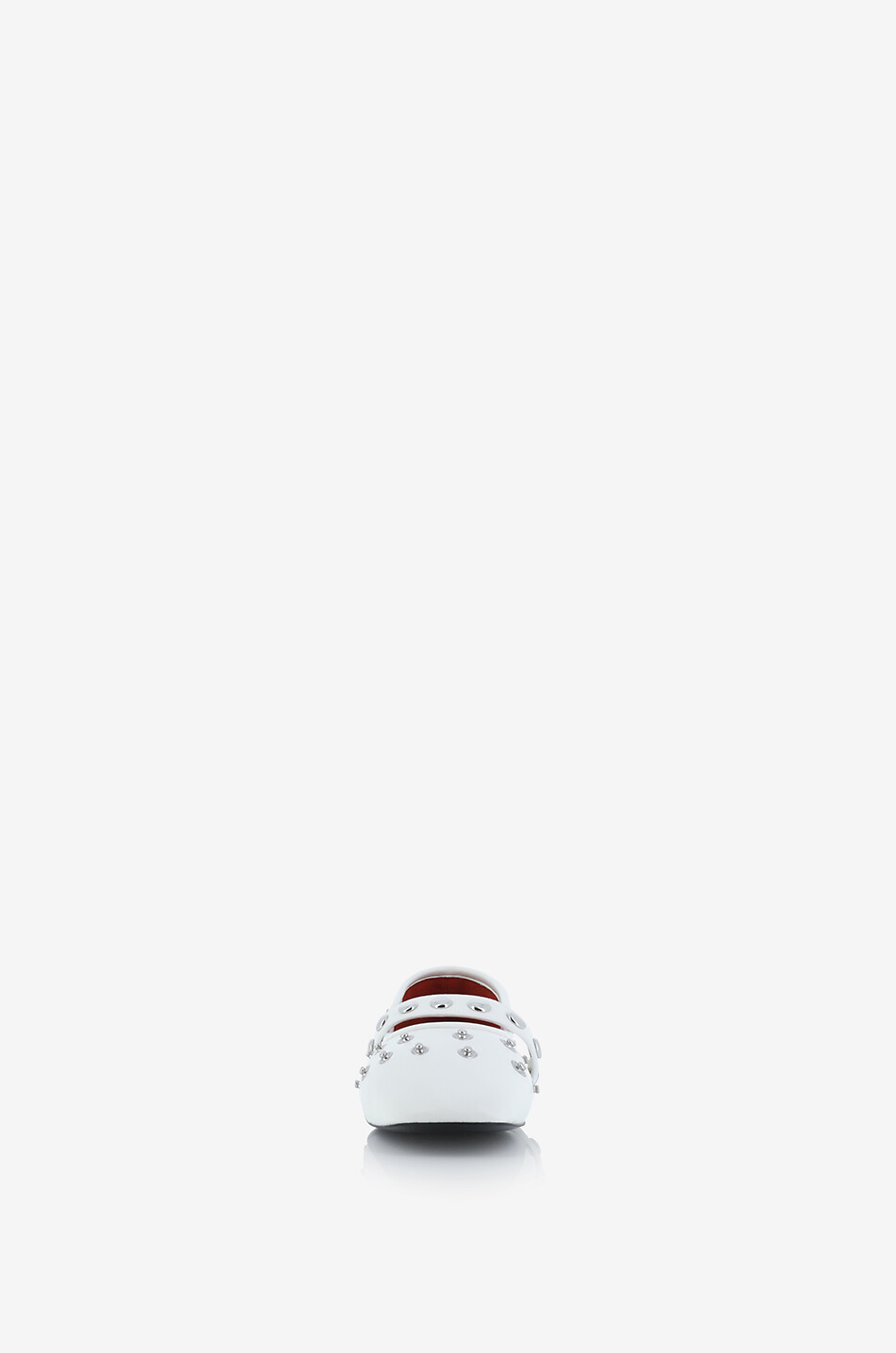 STELLA McCARTNEY Ryder 05 faux leather Mary Jane flats with snap buttons Women WHITE 2