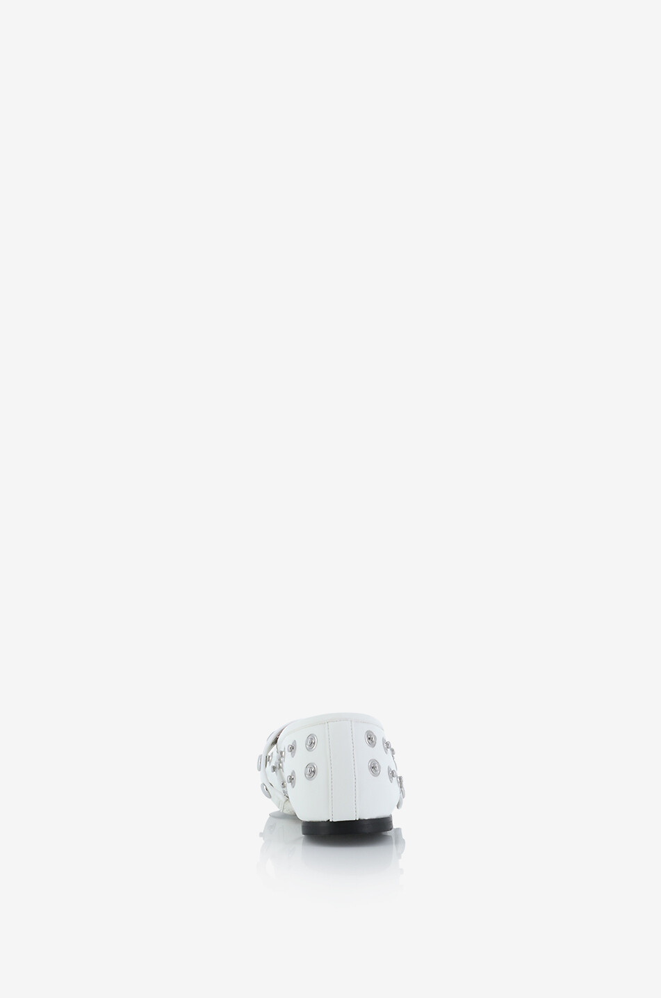 STELLA McCARTNEY Ryder 05 faux leather Mary Jane flats with snap buttons Women WHITE 4