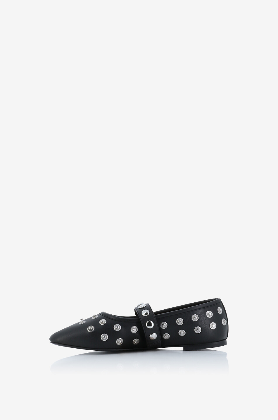 STELLA McCARTNEY Ryder 05 faux leather Mary Jane flats with snap buttons Women BLACK 3
