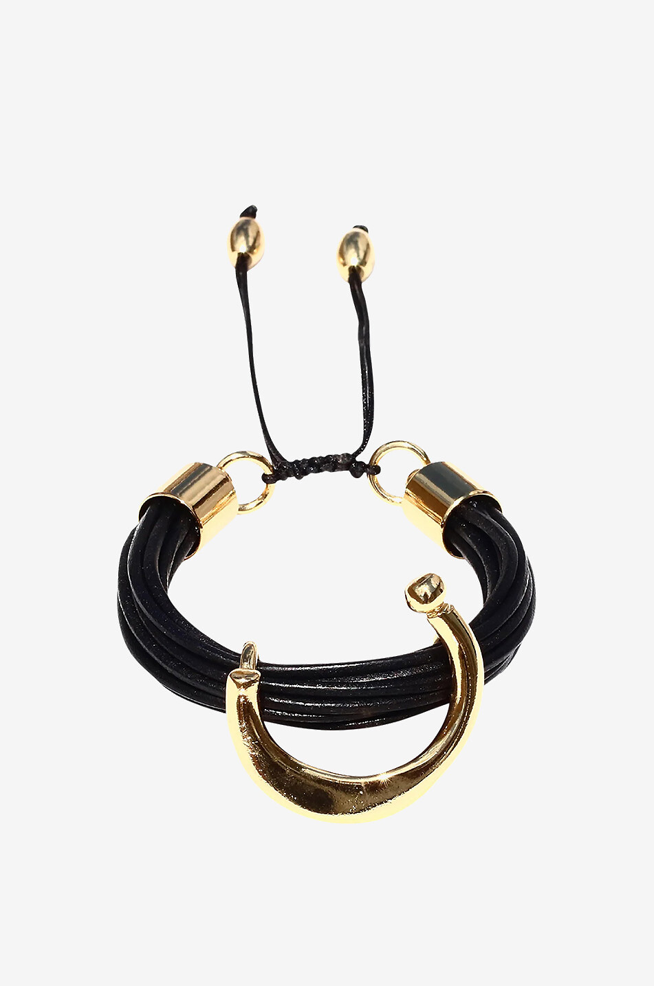 Armband aus Leder und Metall Arun