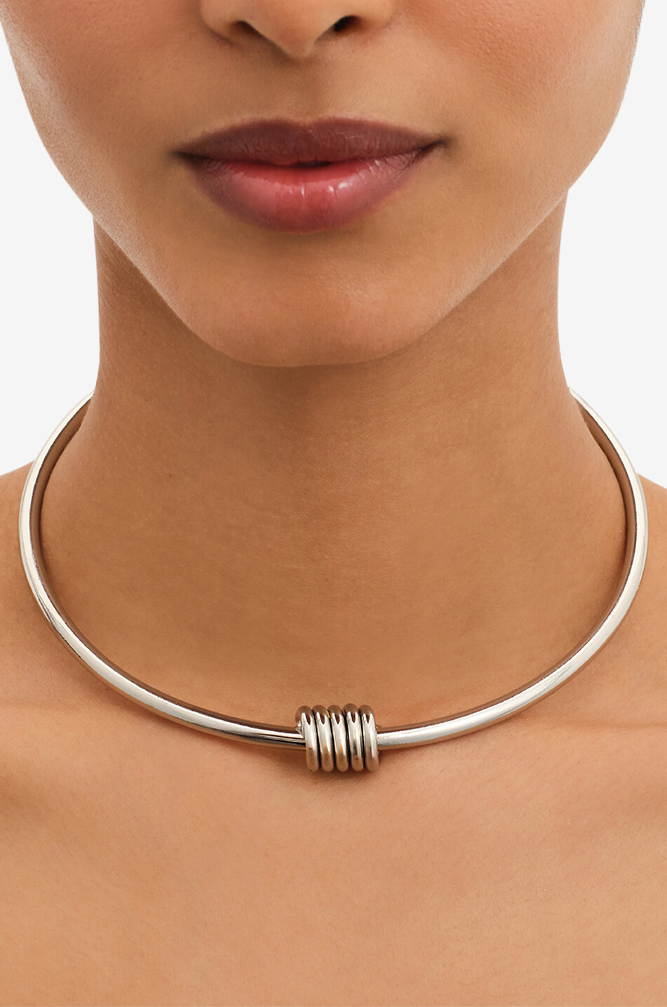 TOHUM Dunya Apia stiff necklace Women SILVER 2