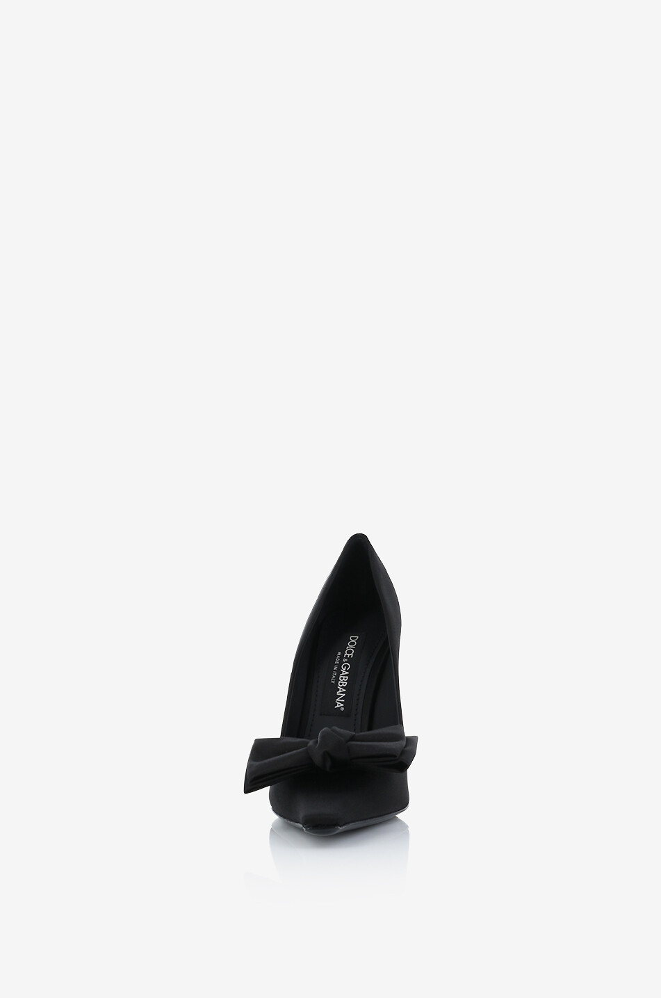 DOLCE & GABBANA Mun 105 satin pumps with bows Women BLACK 2