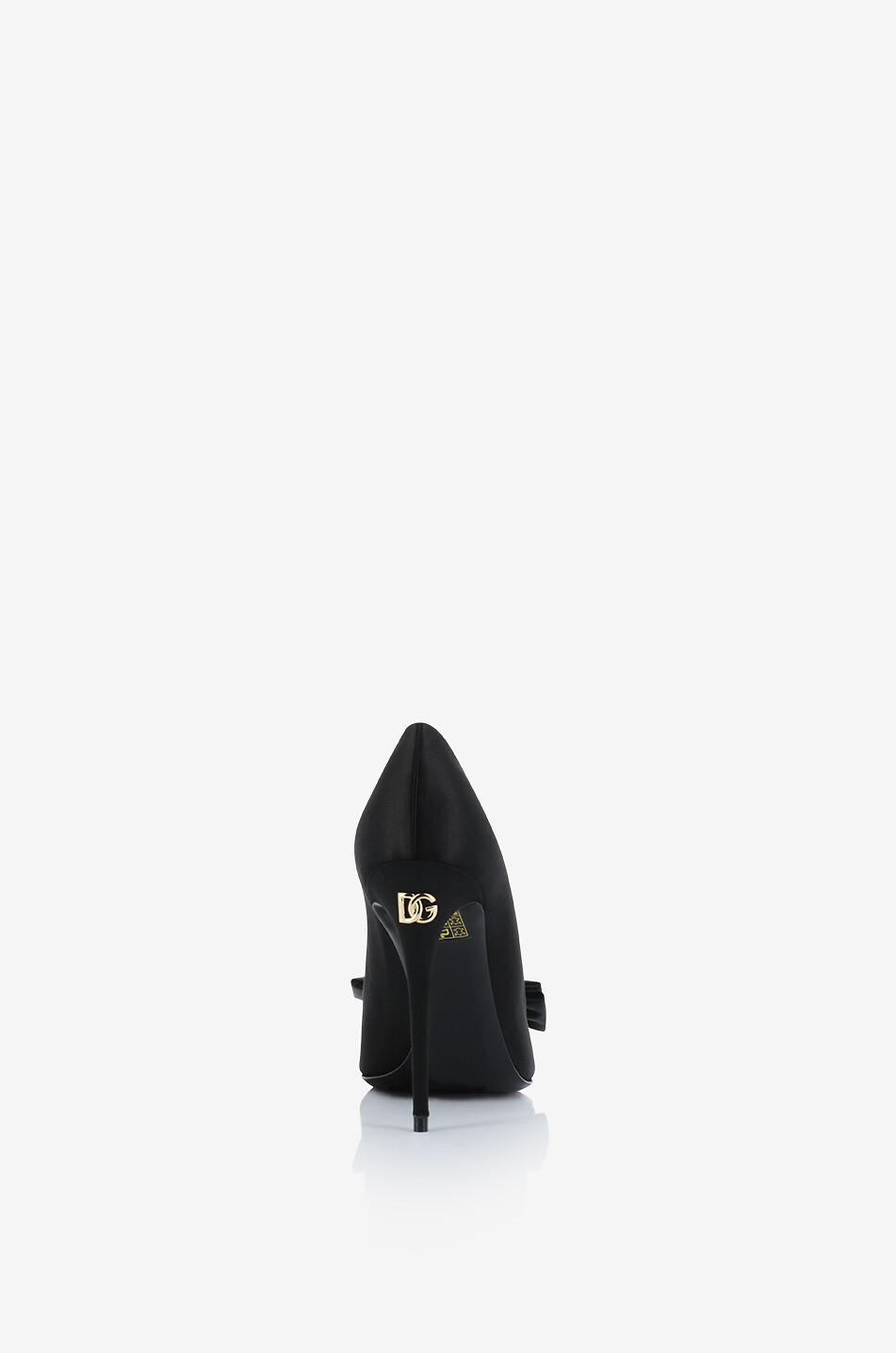 DOLCE & GABBANA Mun 105 satin pumps with bows Women BLACK 4