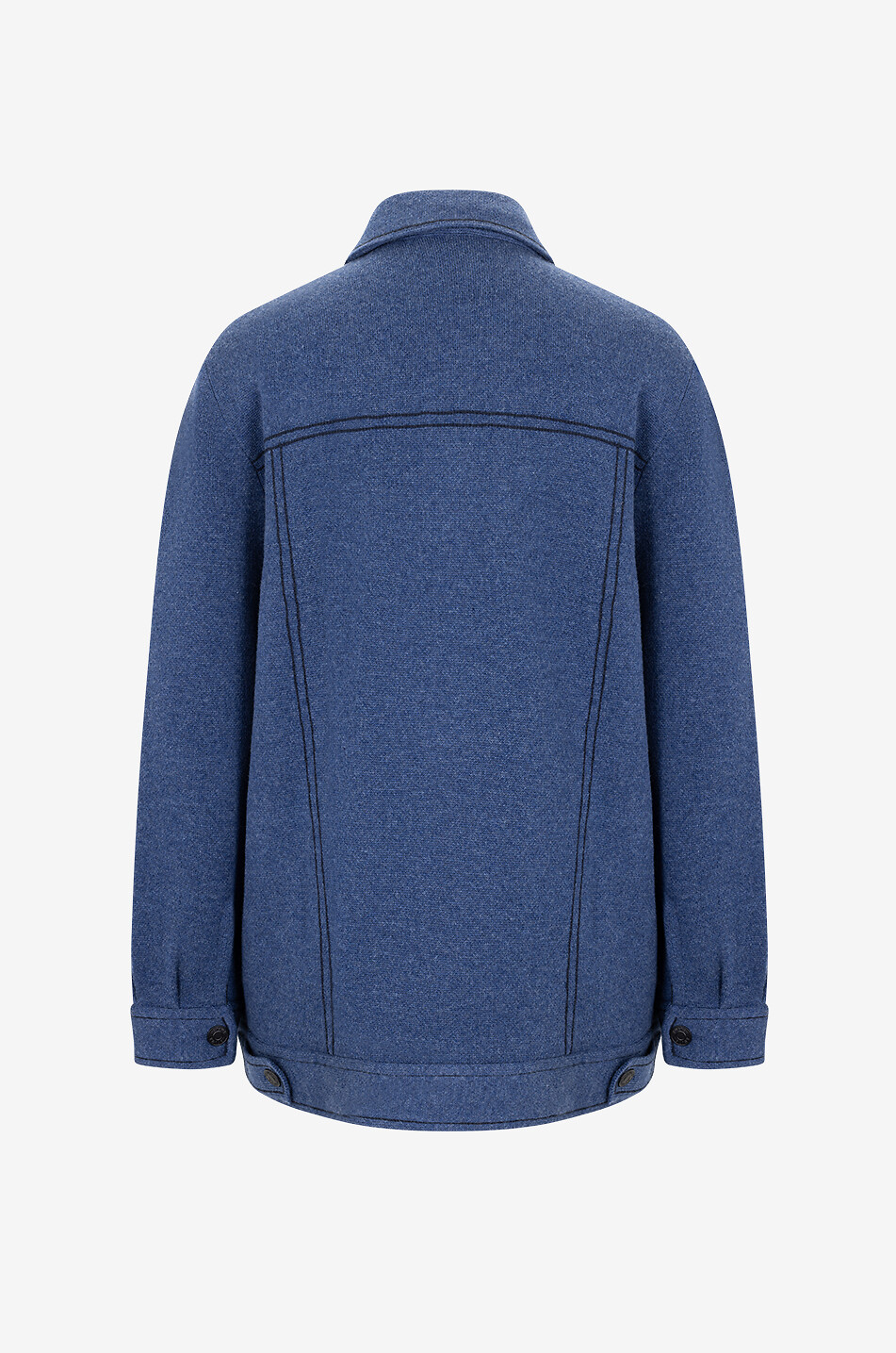 KUJTEN Strick-Hemdjacke aus Kaschmir Gigi Damen BLAU 2