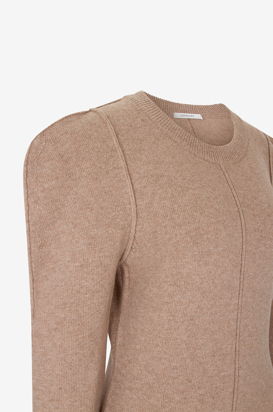 LEMAIRE Robe en laine à manches bouffantes Femme BEIGE 3