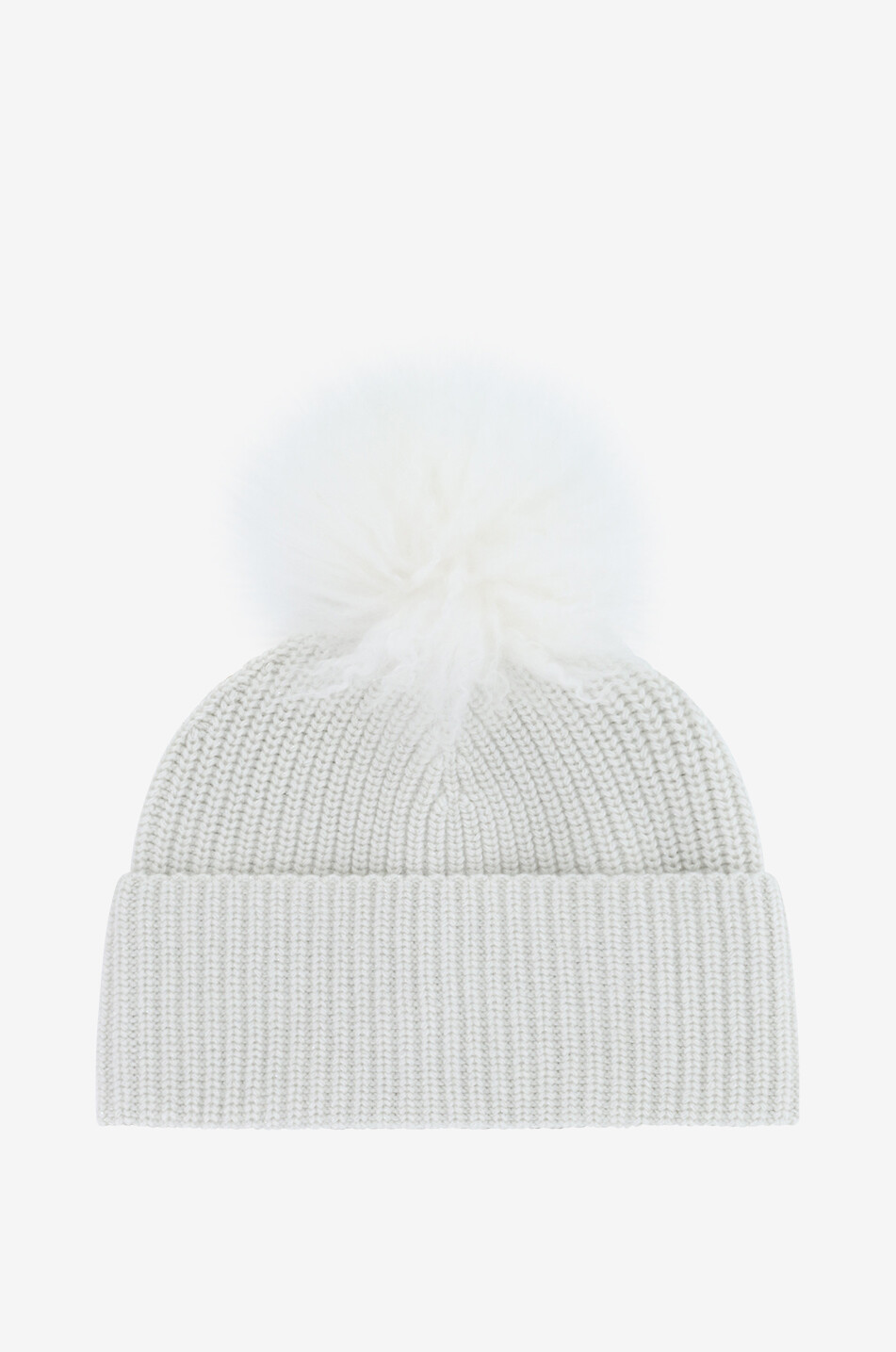 NIMA Bonnet en laine mérinos et viscose Femme BLANC 1