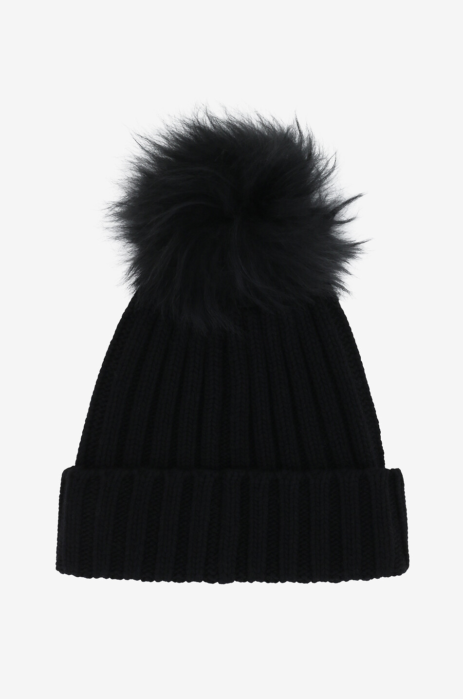 NIMA Mütze mit Bommel Damen SCHWARZ 1