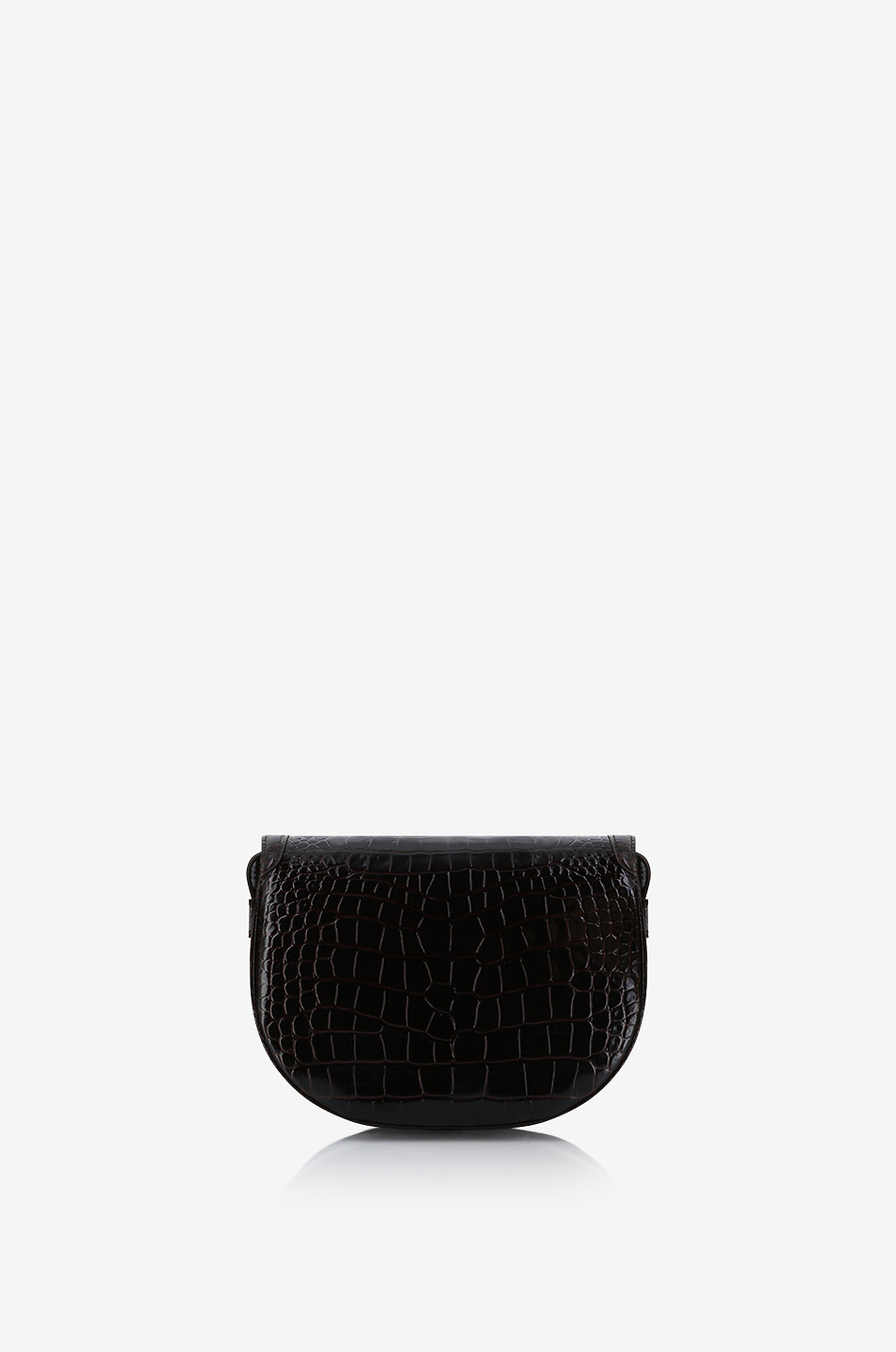 TOM FORD Umhängetasche aus Leder in Kroko-Optik Wallis Damen DUNKELBRAUN 4