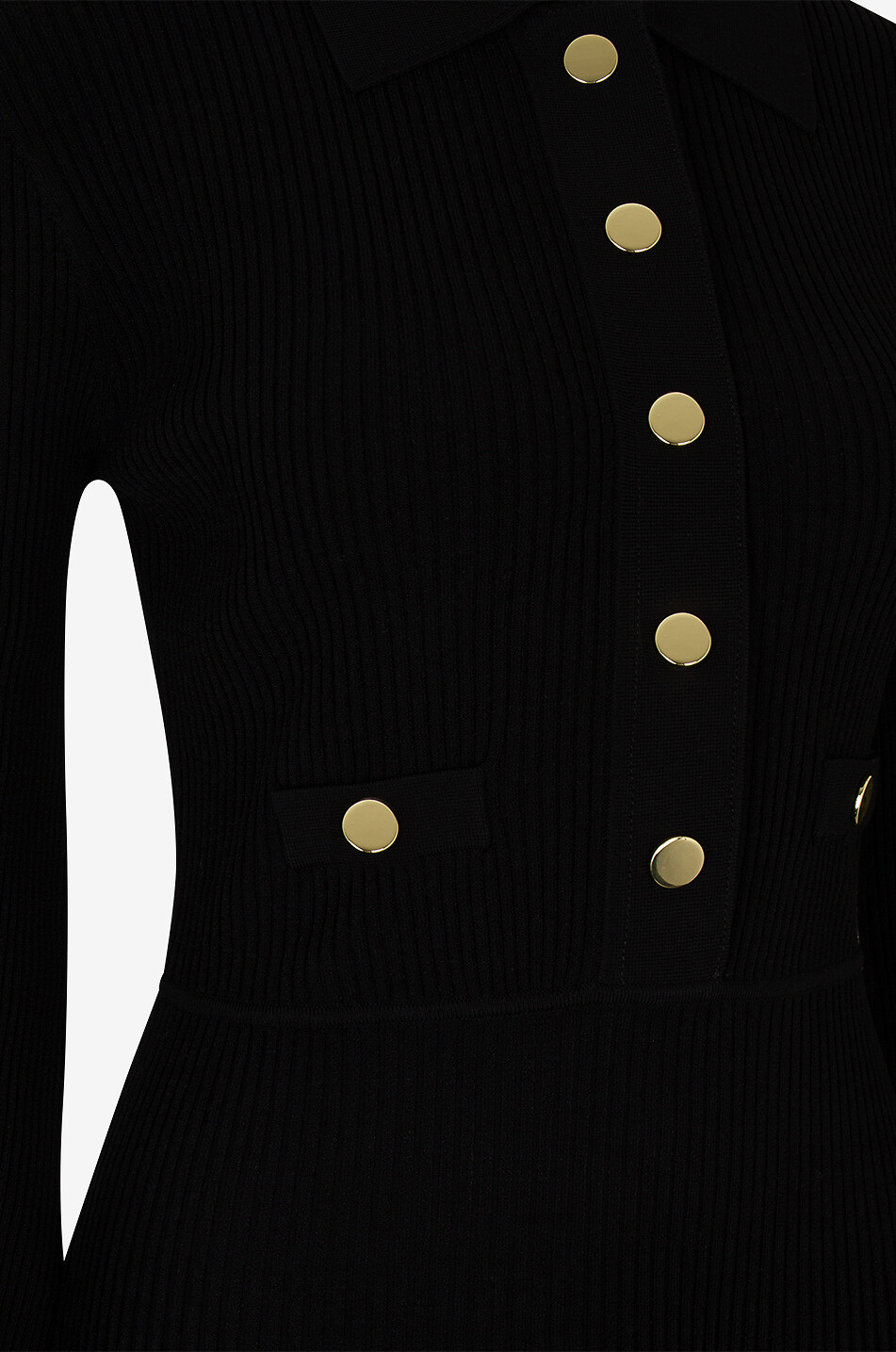 VERONICA BEARD Minikleid aus Rippstrick Lauper Damen SCHWARZ 3