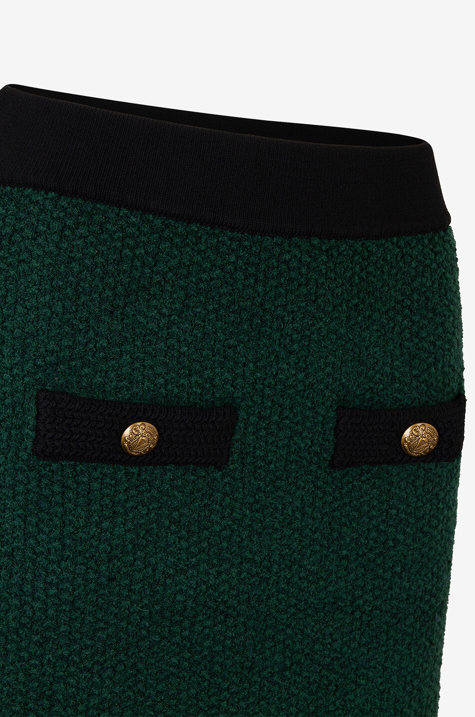 VERONICA BEARD Jupe mini en tweed Rivka Femme VERT FONCÉ 3
