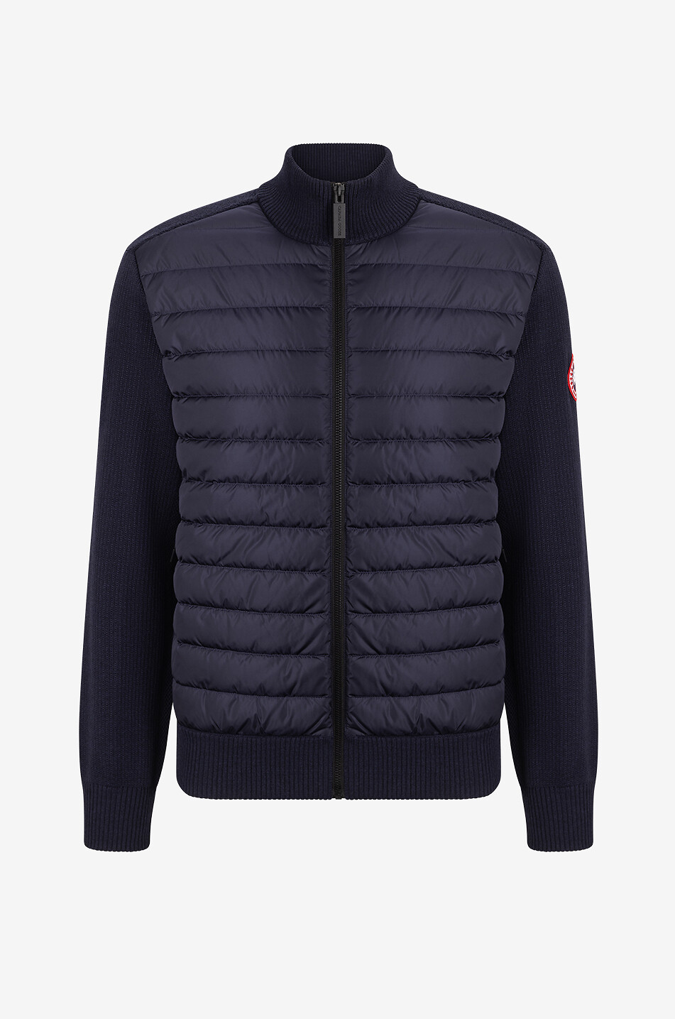 Cardigan aus Strick mit Daunenteilen HyBridge