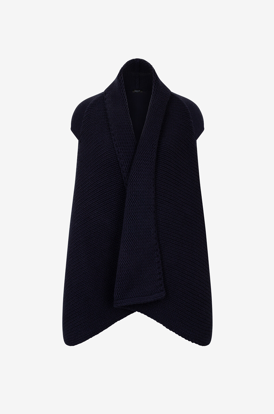 Gilet en laine vierge soie et cachemire