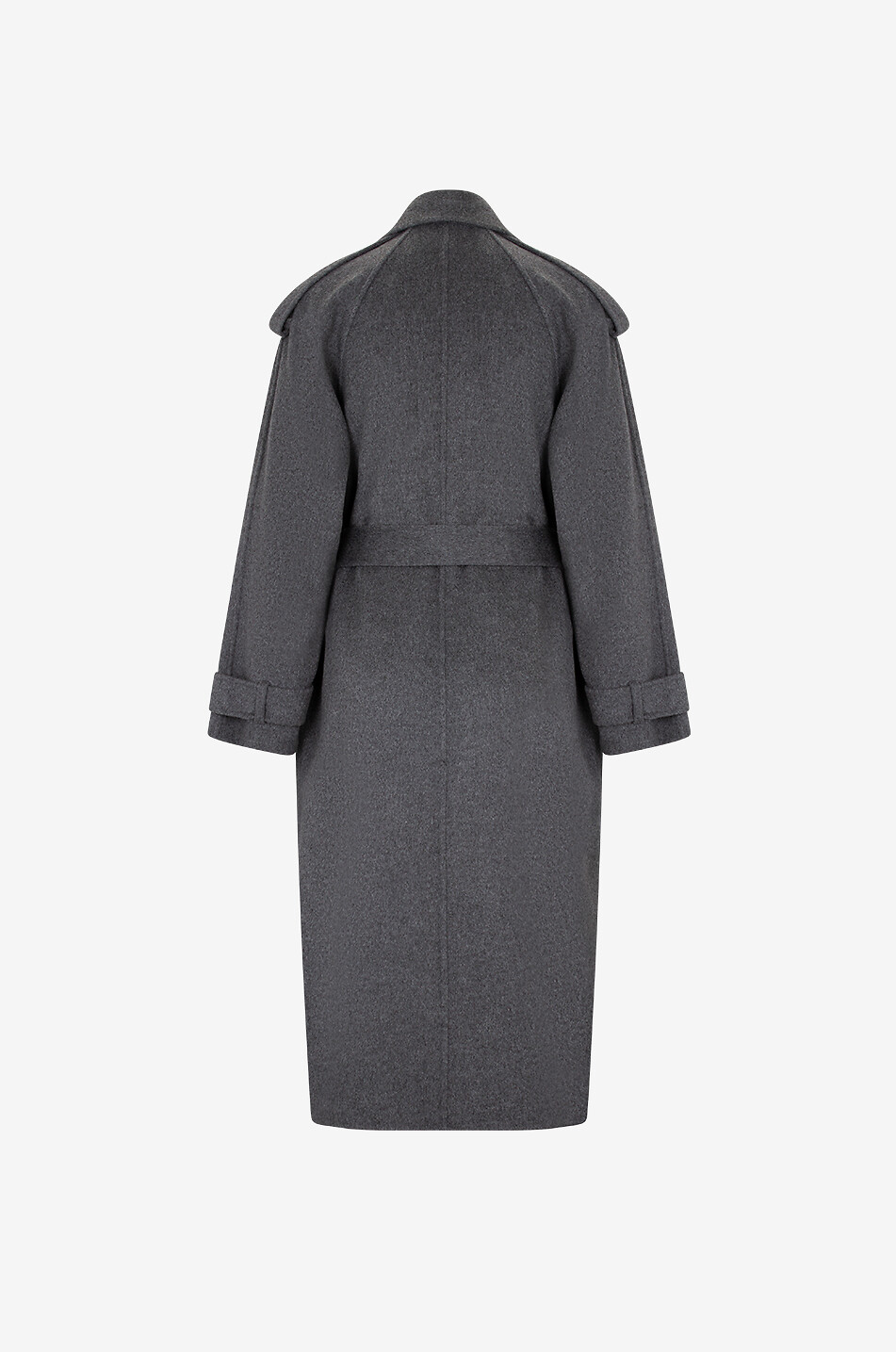 BARBARA BUI Zweireihiger Woll-Trenchcoat Damen GRAU 2