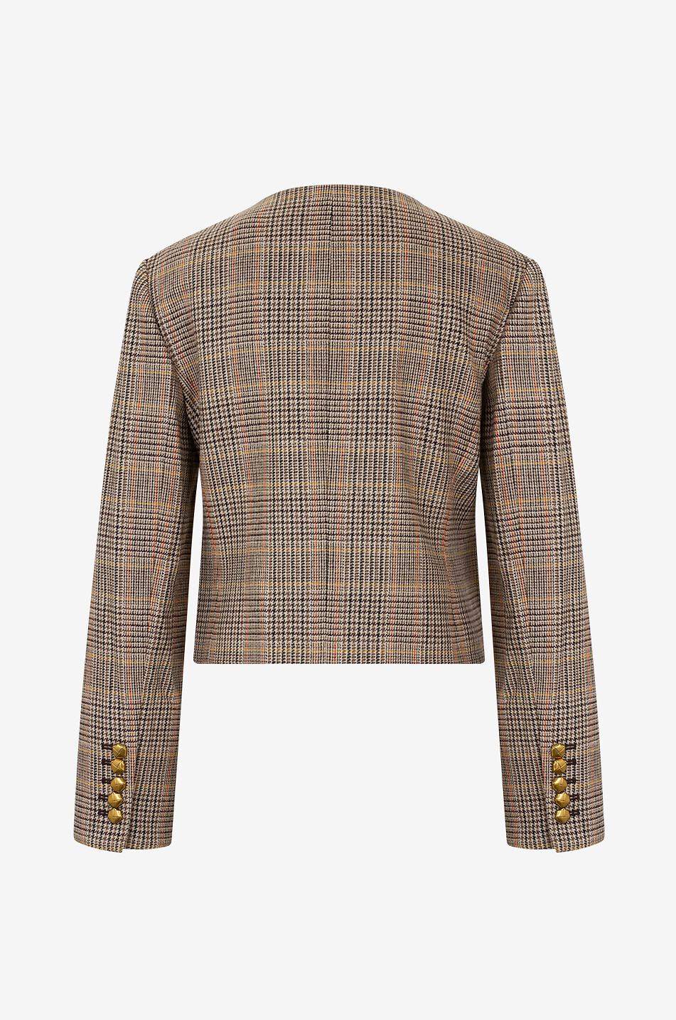 VERONICA BEARD Andrea check wool blend jacket Women BEIGE 2