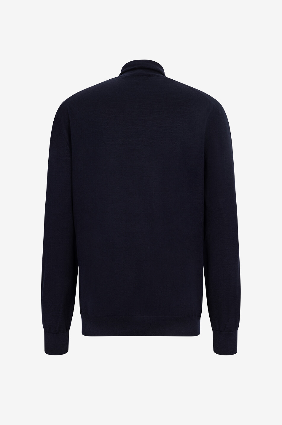 DOLCE & GABBANA Pull fin en cachemire et soie à col roulé Homme BLEU FONCE 2